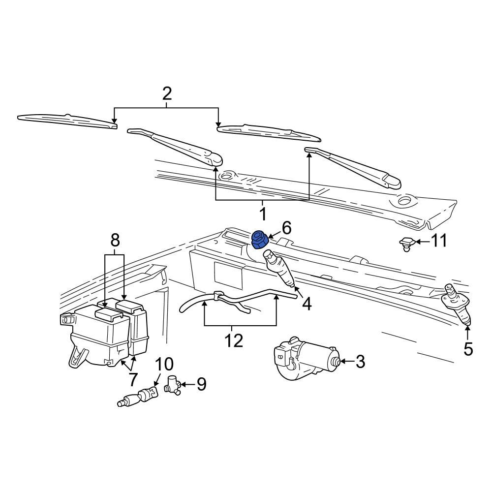 Ford OE F57Z17D499AA Windshield Wiper Linkage Nut