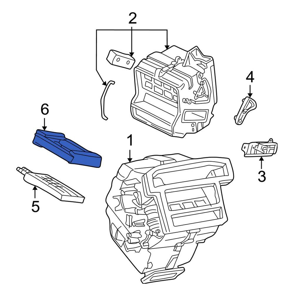 Ford OE 92OZ18658CA HVAC Heater Core Seal