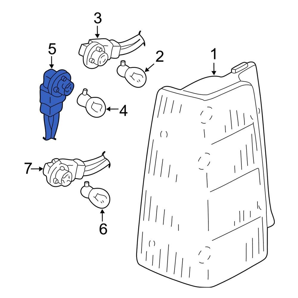 Ford OE 2U5Z13411AA Rear Tail Light Socket