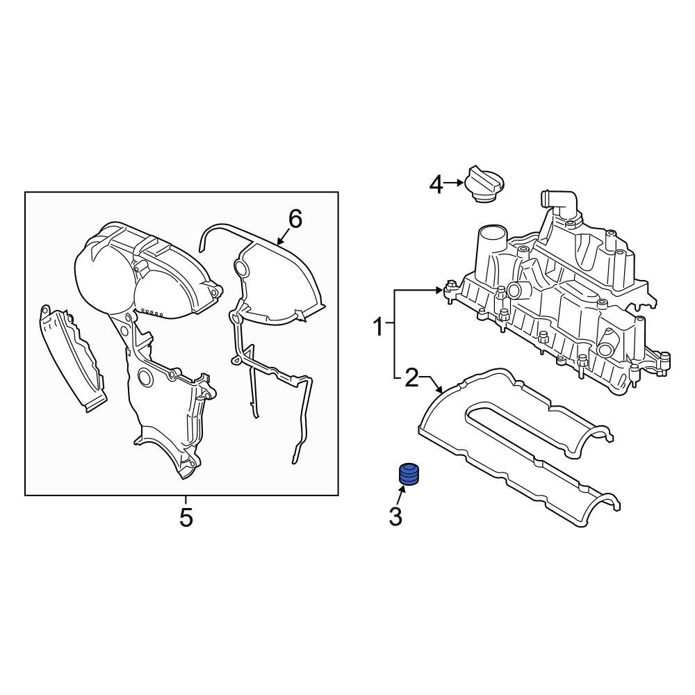 Ford OE W701181S300 Engine Valve Cover Stud