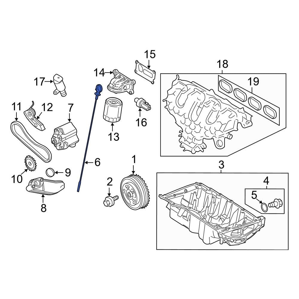 Ford OE CJ5Z6750A - Engine Oil Dipstick