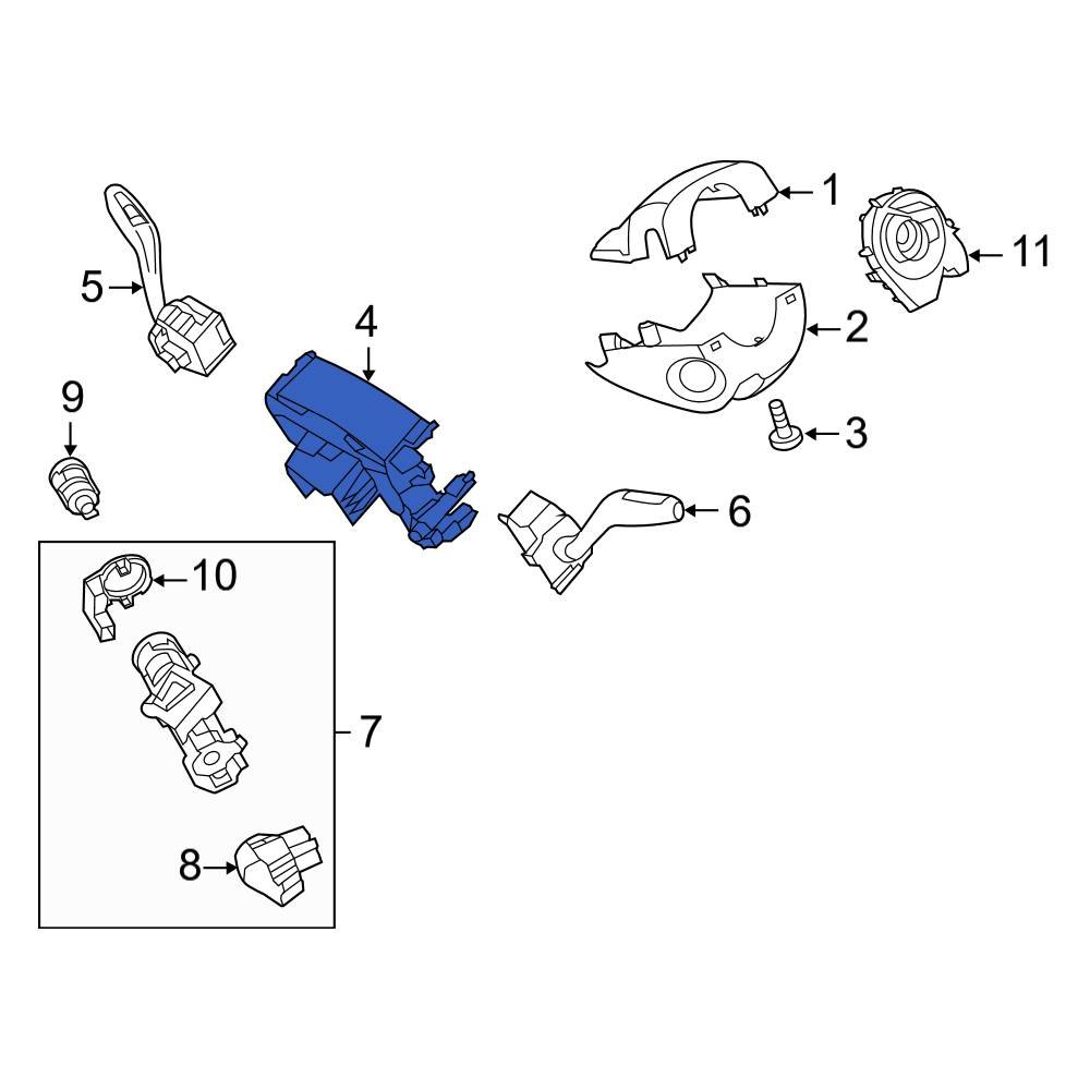 Ford OE F1FZ3F791A Steering Wheel Position Sensor