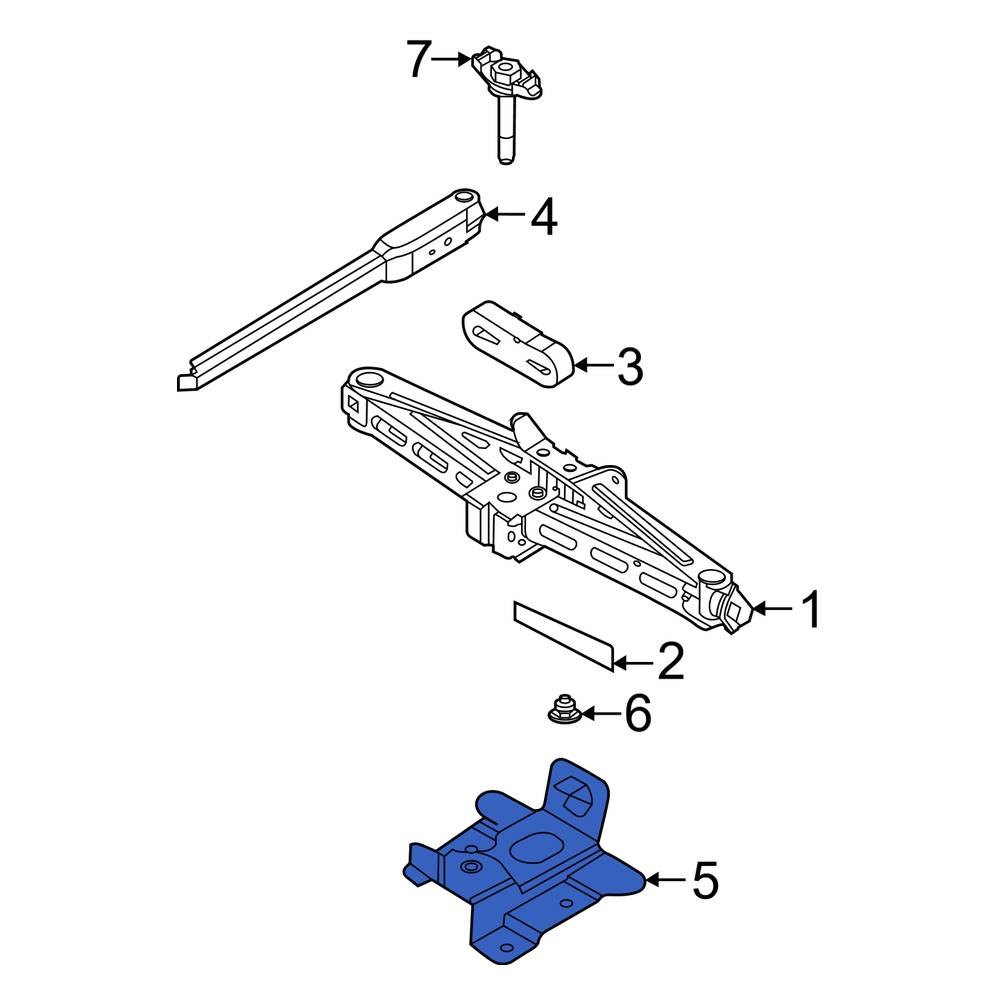 Ford OE LJ6Z17091G Floor Jack Bracket