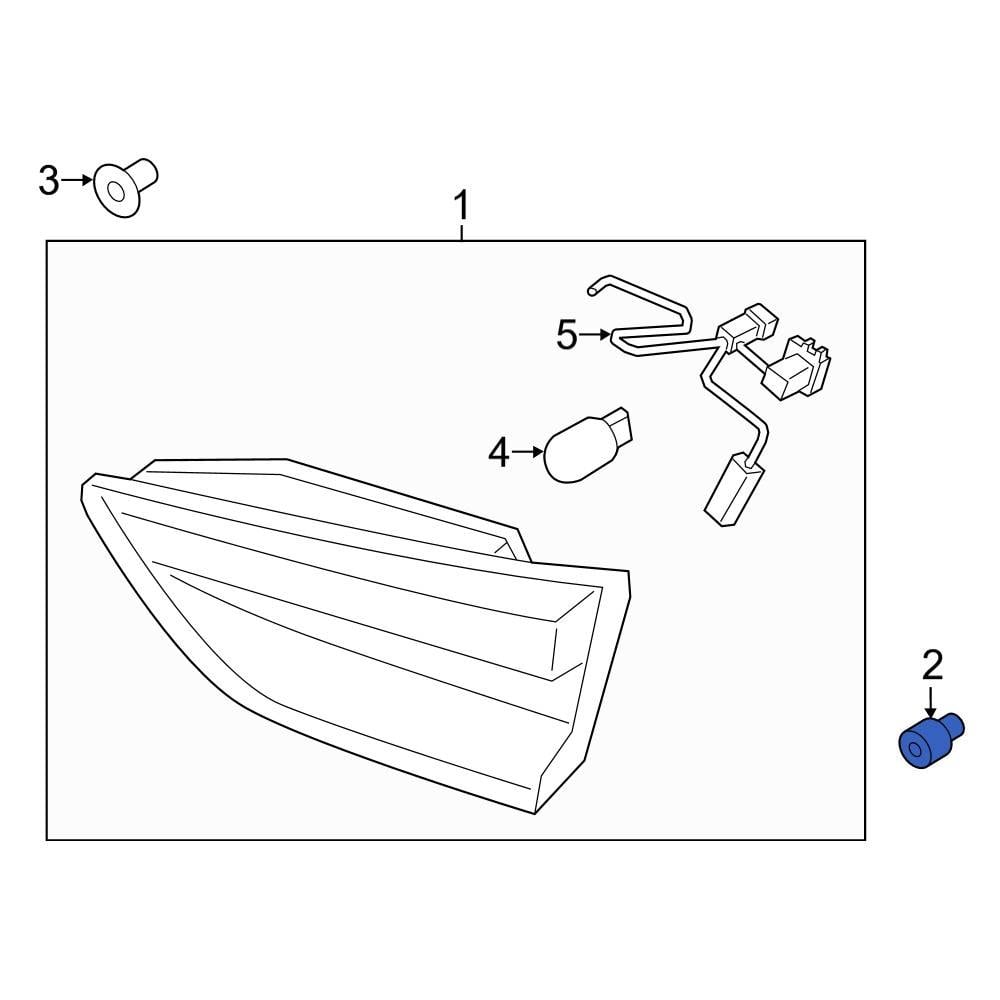 Ford OE W717568S450 Inner Tail Light Nut