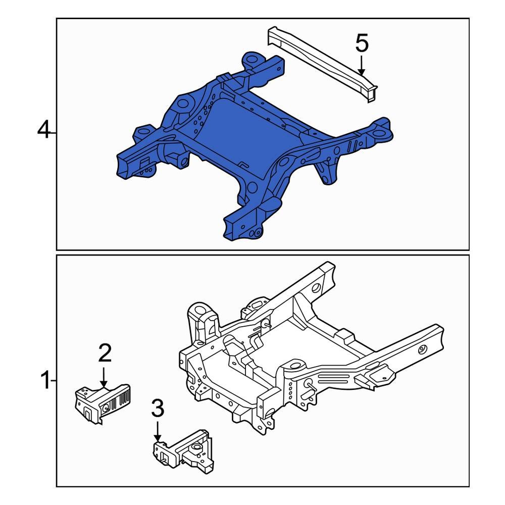 Ford OE MB3Z5F040K - Rear Frame Crossmember