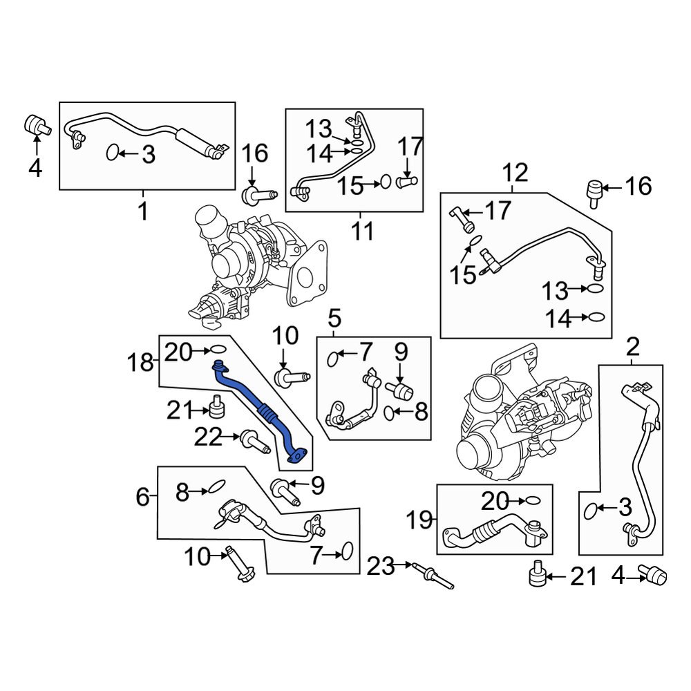 Ford OE JT4Z6C683A Turbocharger Boost Pressure Solenoid Filter