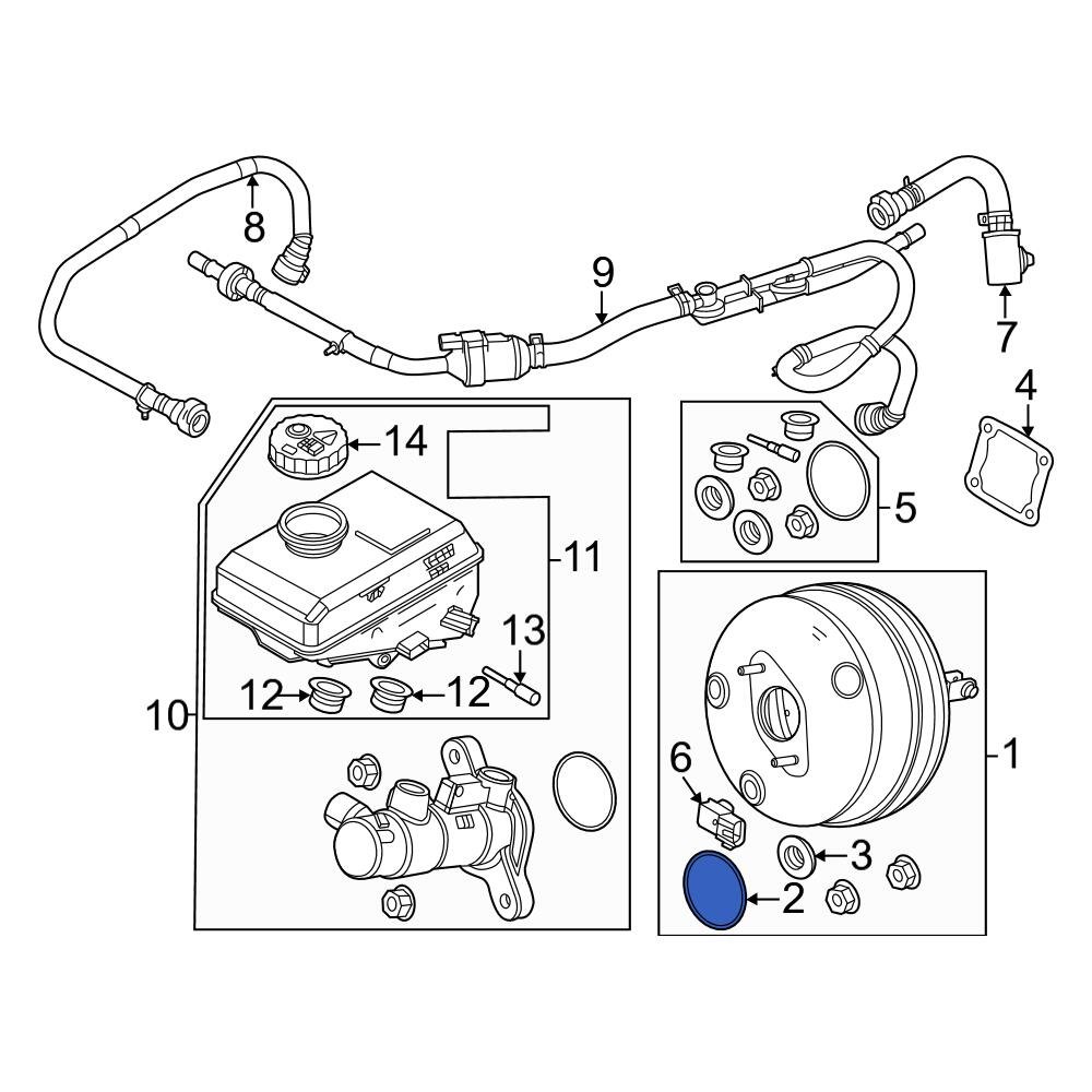 Ford OE EB3Z2L181A Power Brake Booster ORing