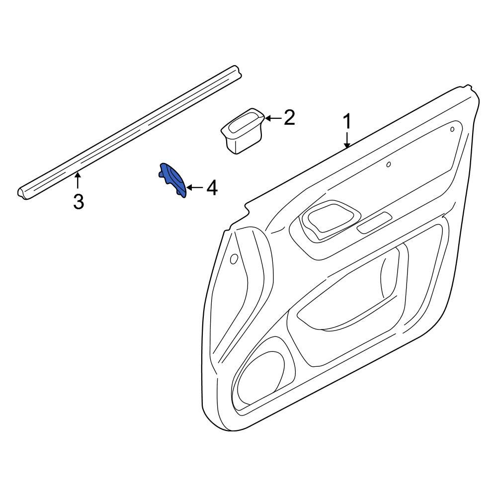 Ford OE 5L8Z14528BAB Front Left Door Window Switch Bezel