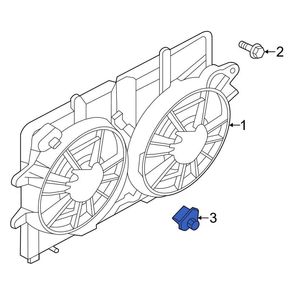 Ford OE 8L8Z8L603A Engine Cooling Fan Resistor