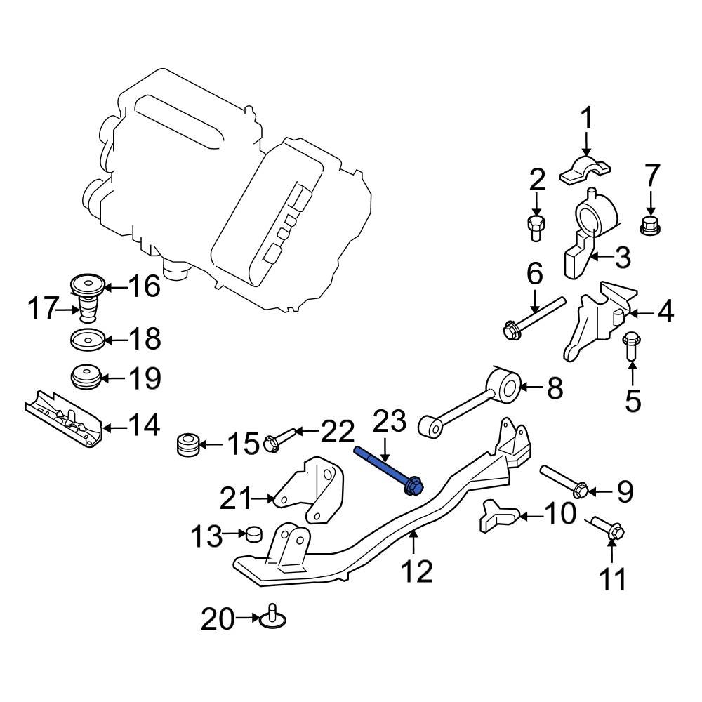 Ford OE W710344S439 Automatic Transmission Mount Bolt