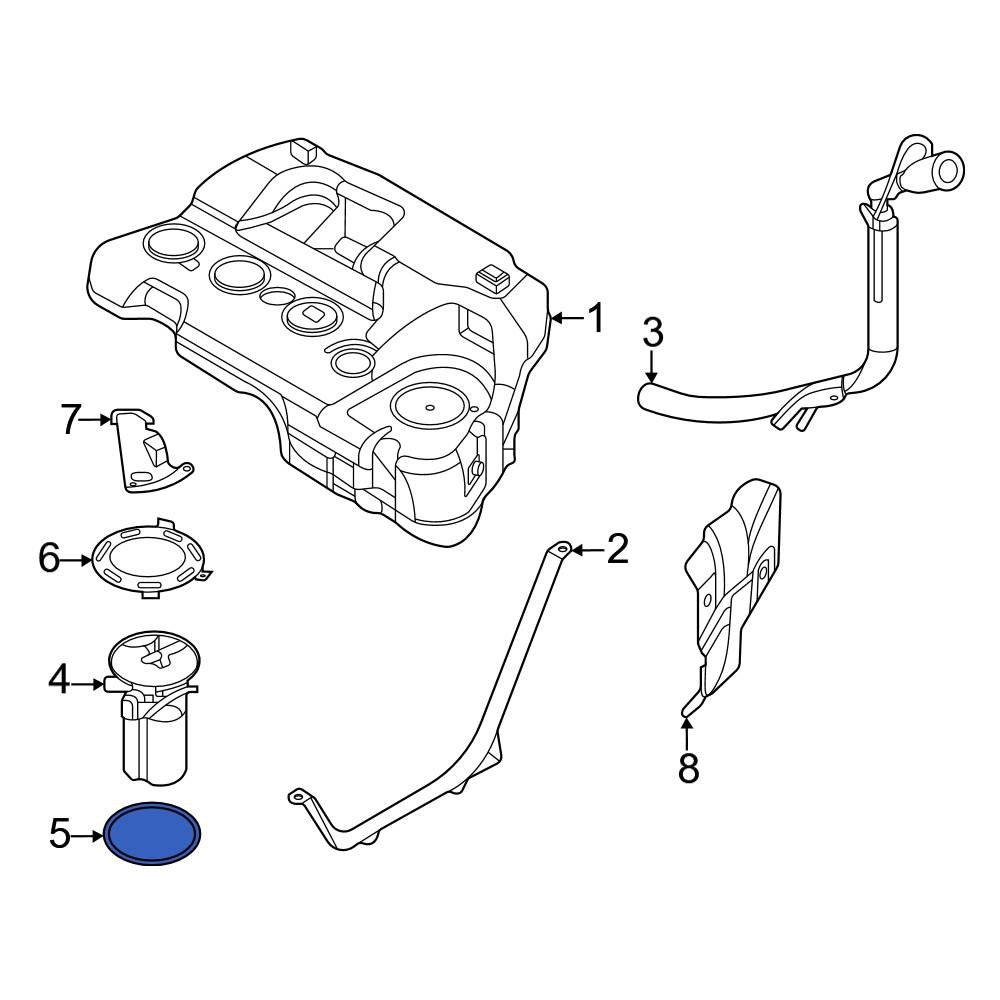 Ford OE AA5Z9E583A Fuel Pump Gasket