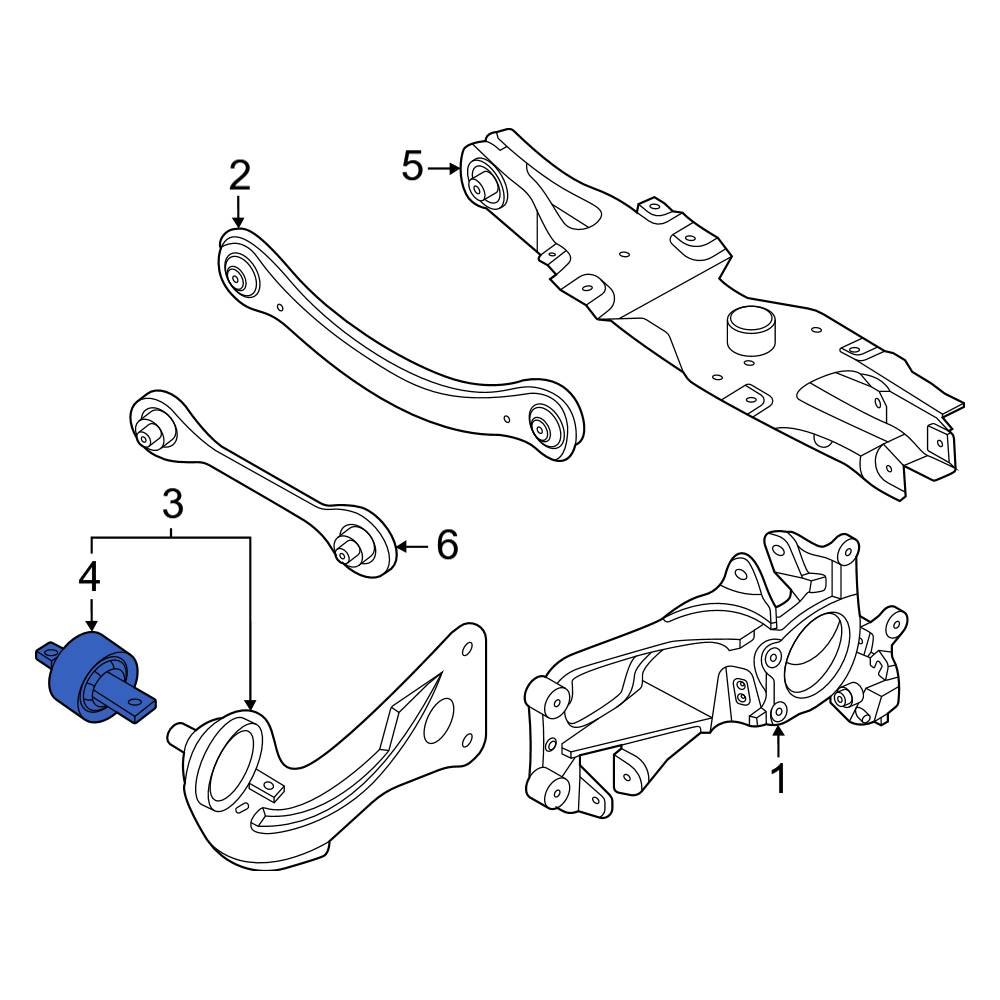 Ford OE NZ6Z5A638A Rear Suspension Trailing Arm Bushing