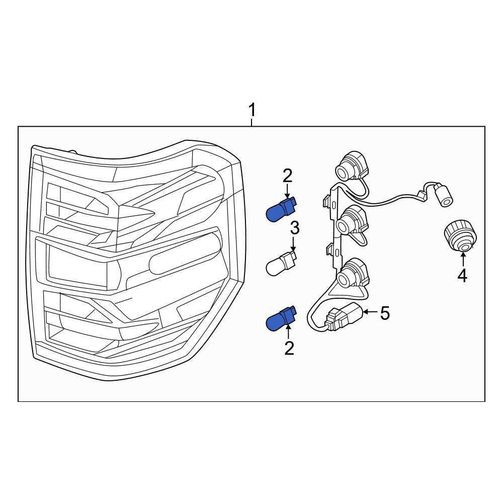 Ford OE JL3Z13466D Rear Tail Light Bulb