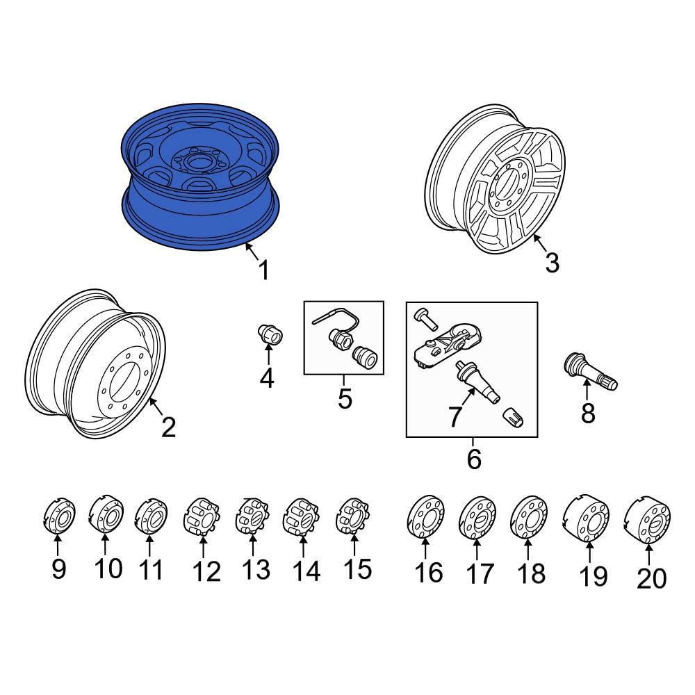 Ford Oe Hc3z1007c Wheel