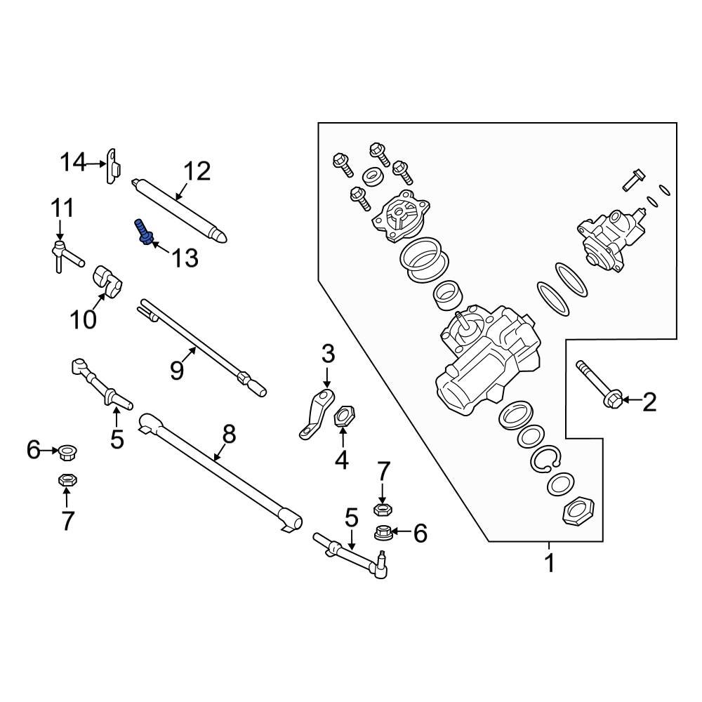 Ford OE W714596S439 Steering Damper Bolt