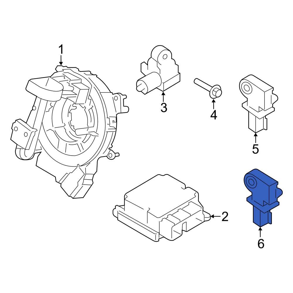 Ford OE HC3Z14B004A Rear Air Bag Impact Sensor