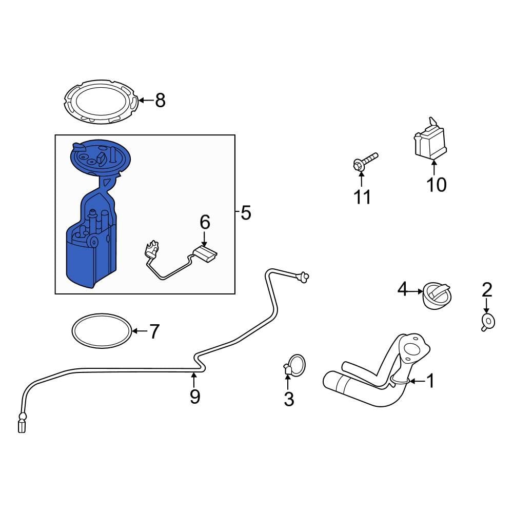 Ford OE LC3Z9H307E Fuel Pump and Sender Assembly