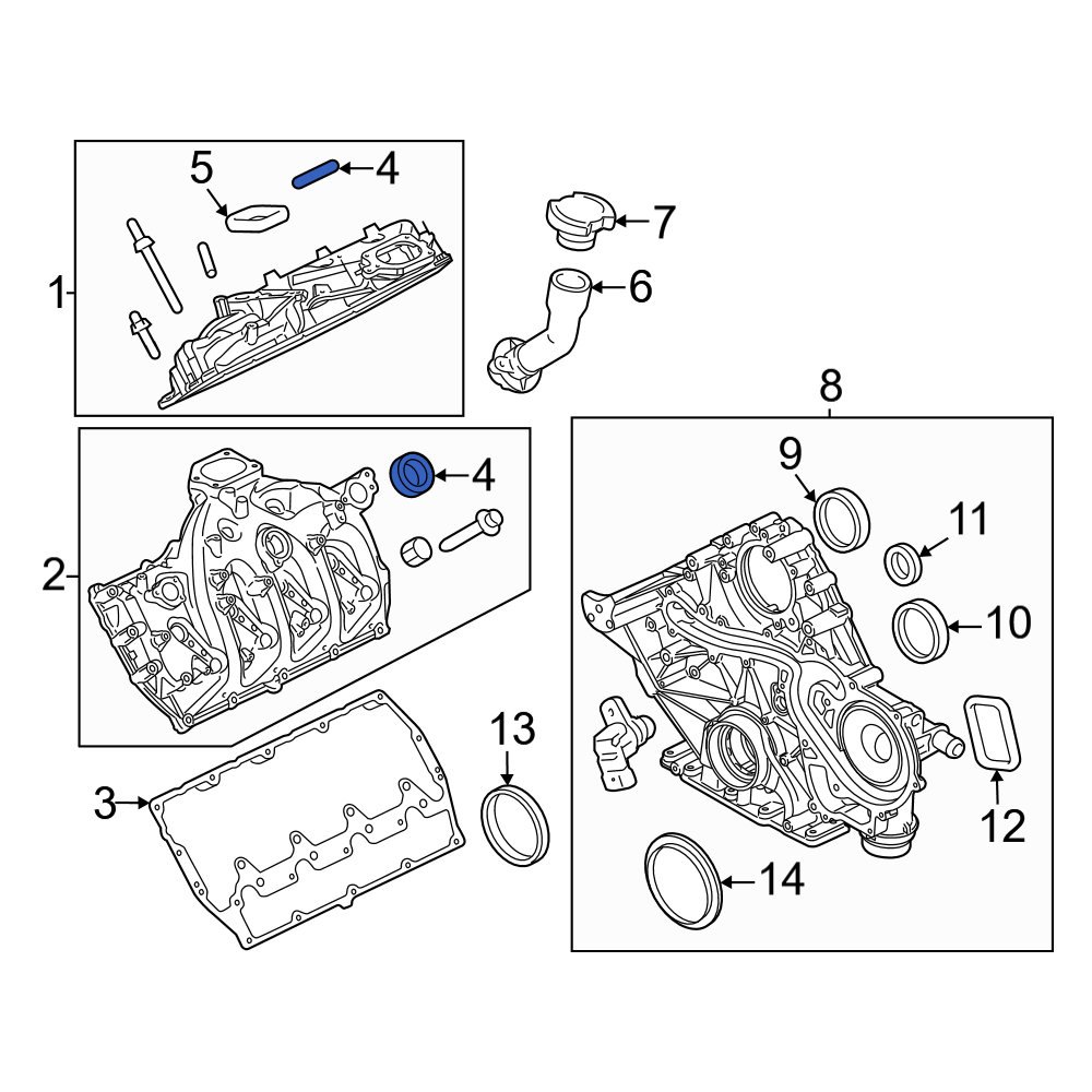 Ford OE BC3Z6C535A Engine Valve Cover Washer Seal