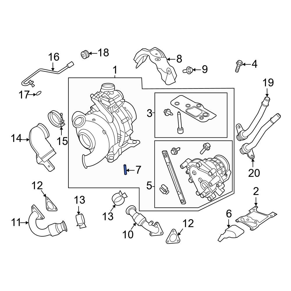 Ford OE HC3Z6C683A Turbocharger Boost Pressure Solenoid Filter