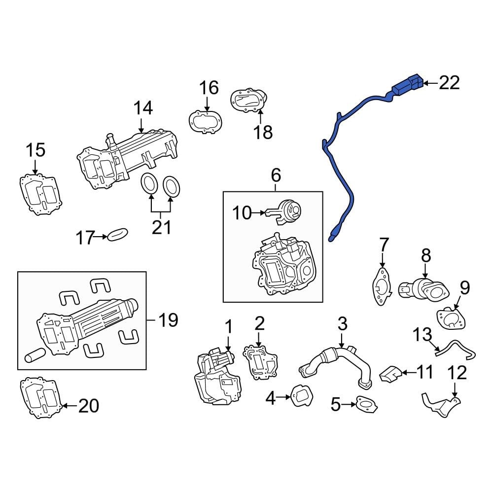 Ford OE BC3Z12B591C - Exhaust Gas Temperature (EGT) Sensor