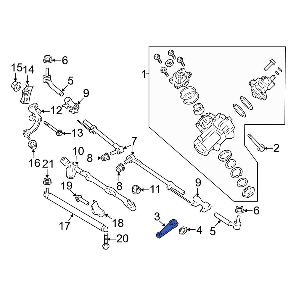Ford OE PC3Z3590A Front Steering Pitman Arm
