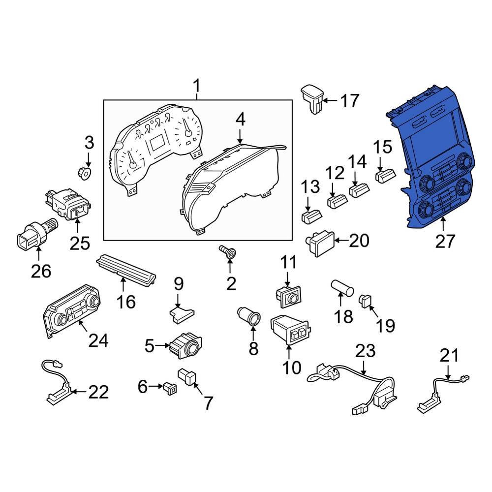 Ford OE KC3Z18842AMB Radio Module Interface