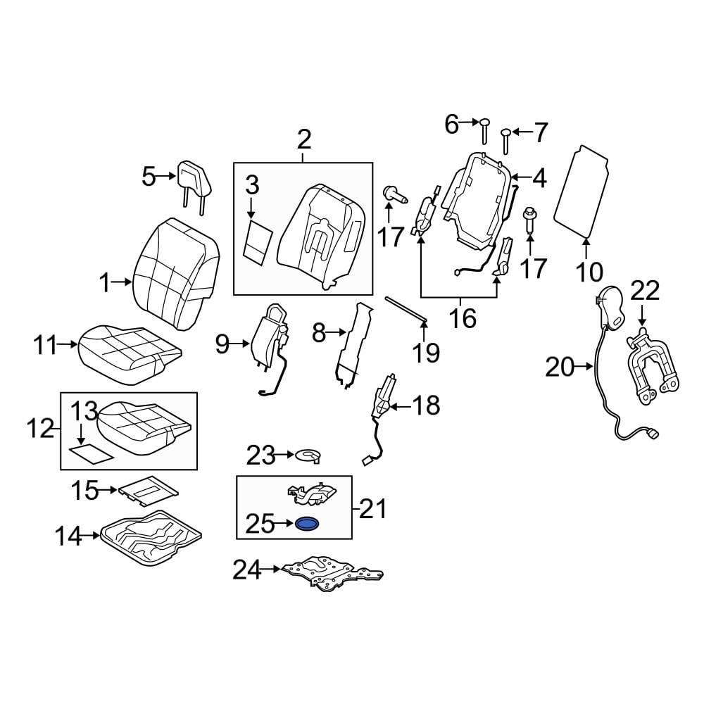 Ford OE EU5Z19E880C HVAC Seat Filter