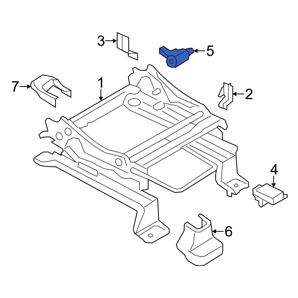 Ford OE 7T4Z14B422A Front Right Seat Track Position Sensor