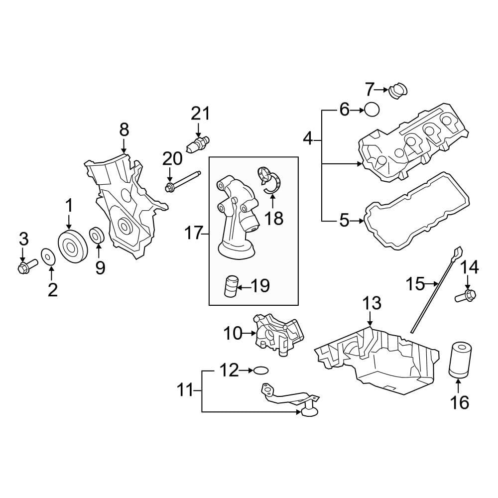 Ford OE BR3Z6C535A - Engine Oil Filler Cap Seal