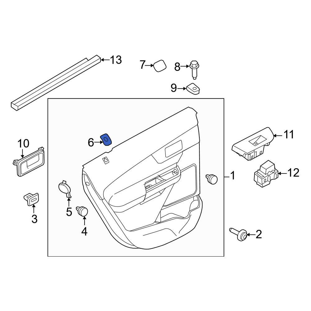 Ford OE BT4Z7821999BB - Rear Door Interior Trim Panel Grommet