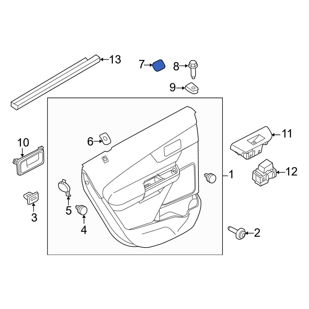 Ford OE BT4Z7822670AB - Door Interior Trim Panel Cap