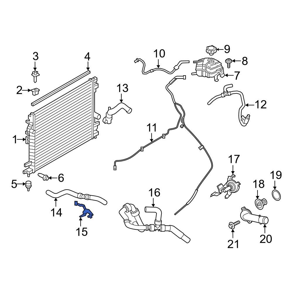 Ford OE F2GZ3C510A Radiator Coolant Hose Bracket