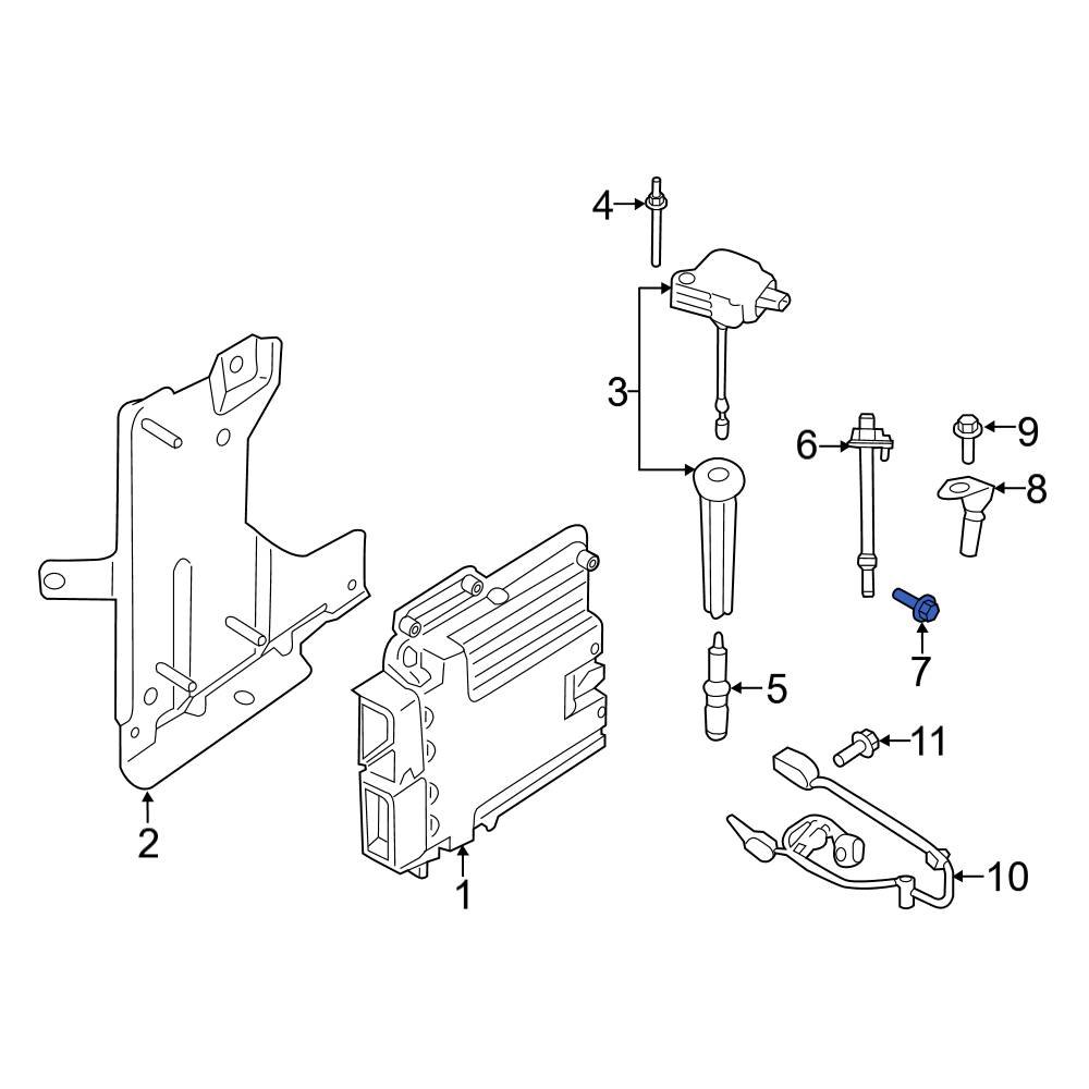 Ford OE W716442S437 Engine Crankshaft Position Sensor Bolt