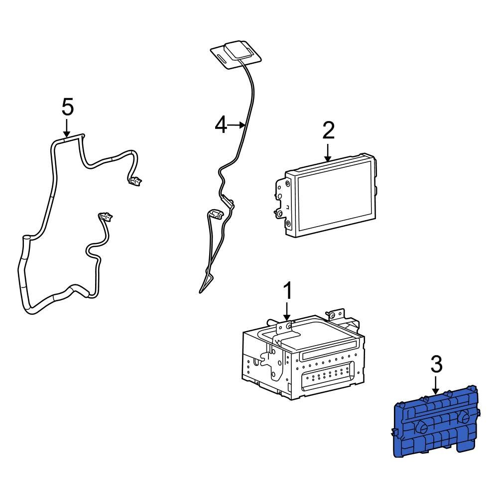 Ford OE CA8Z18842AA Radio Module Interface