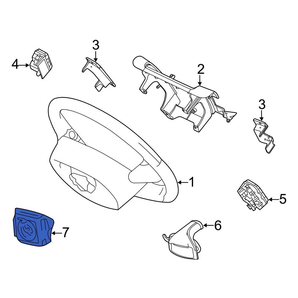 Ford OE 8A8Z74043B13AB Steering Wheel Air Bag