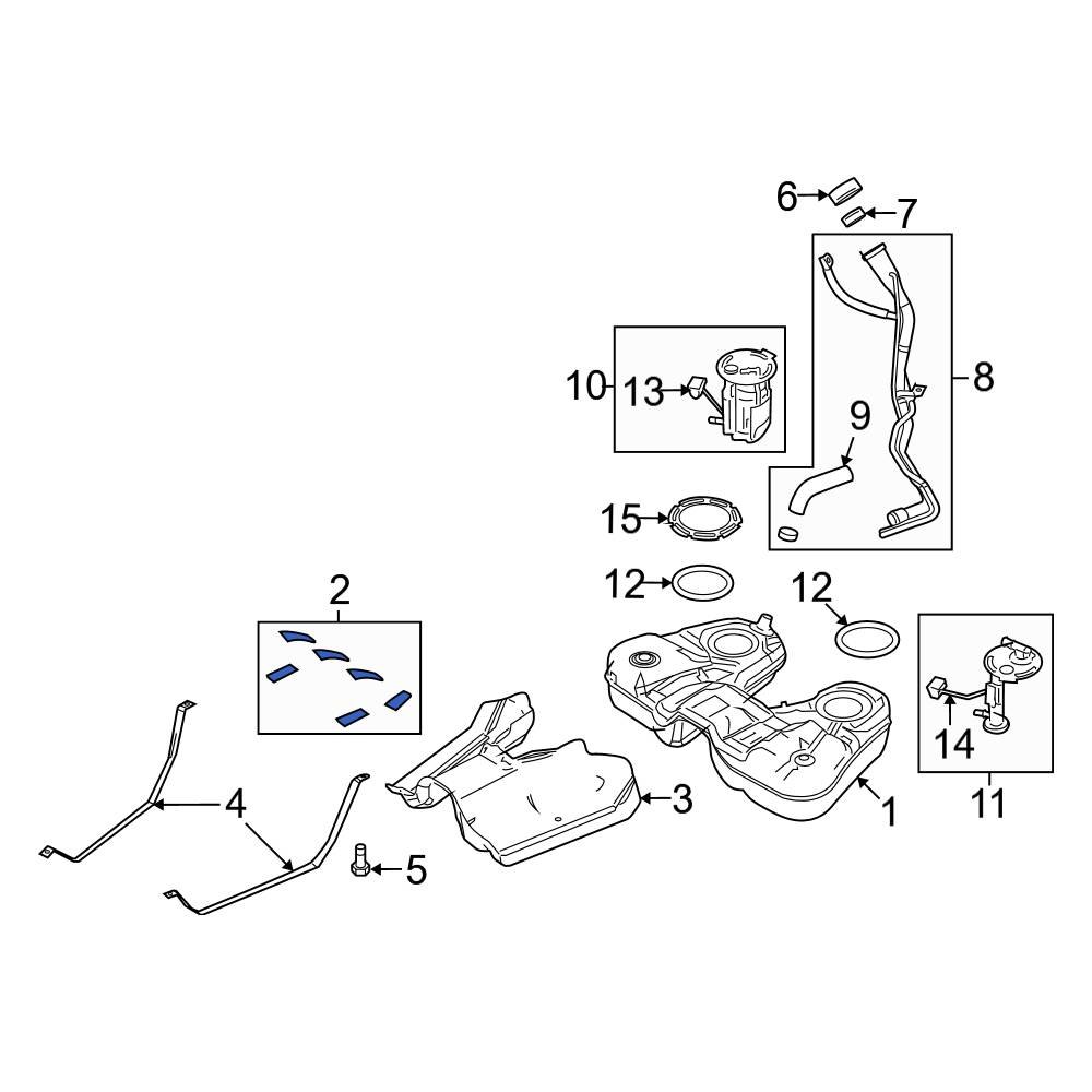 Ford OE 8A4Z9A068B Fuel Tank Insulator