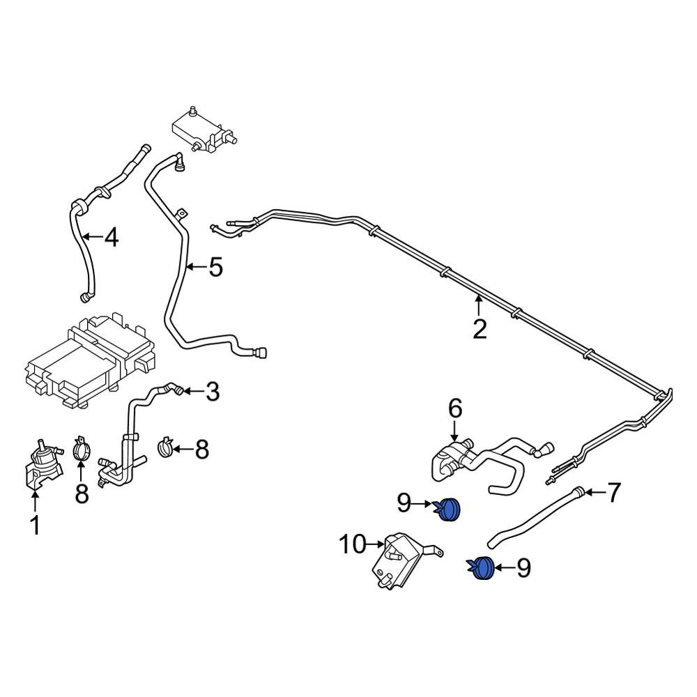 Ford OE W527311S444 Radiator Hose Clamp