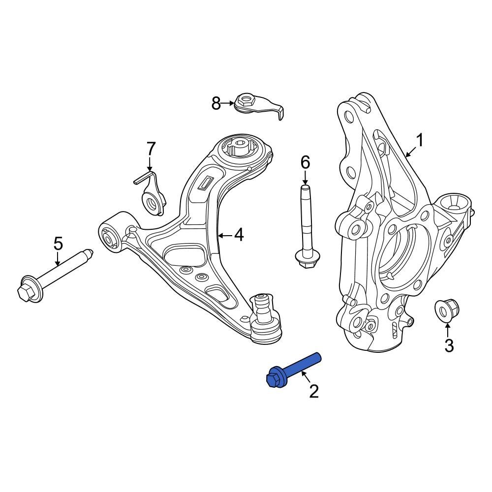 Ford OE W500545S439 Steering Knuckle Bolt