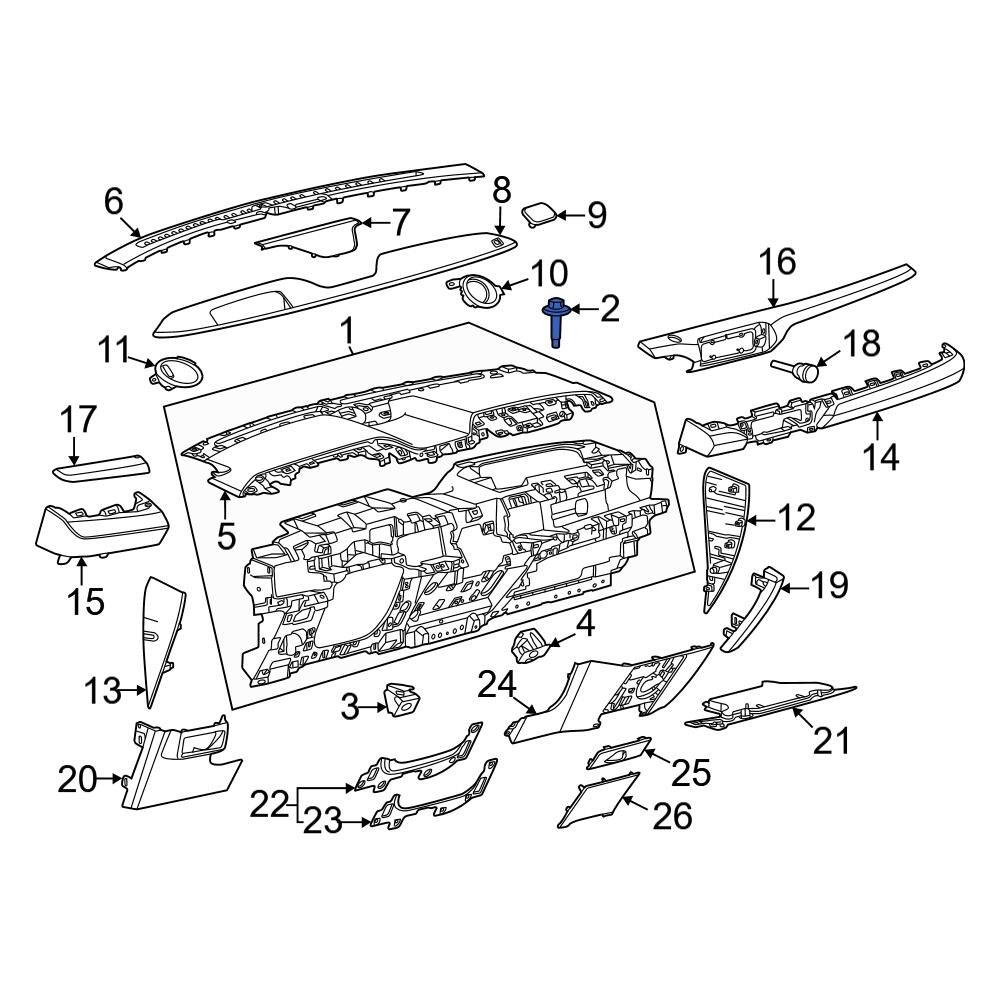 Ford OE W711390S450B - Bumper Cover Reinforcement Bolt