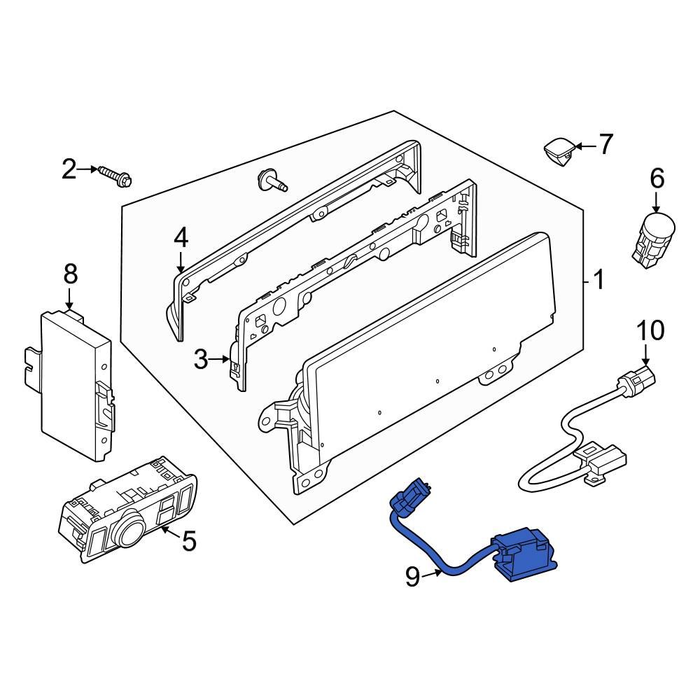 Ford OE LJ8Z14A411A Front Right Courtesy Light