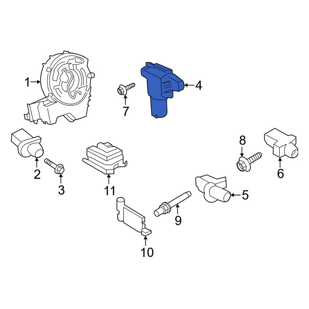 Ford OE JK2Z14B345A - Center Front Air Bag Impact Sensor