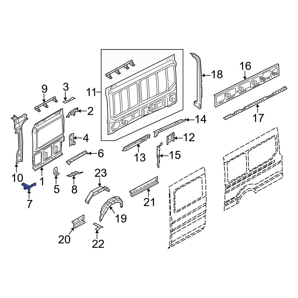 Ford OE BK3Z6127787A Quarter Panel Insulator