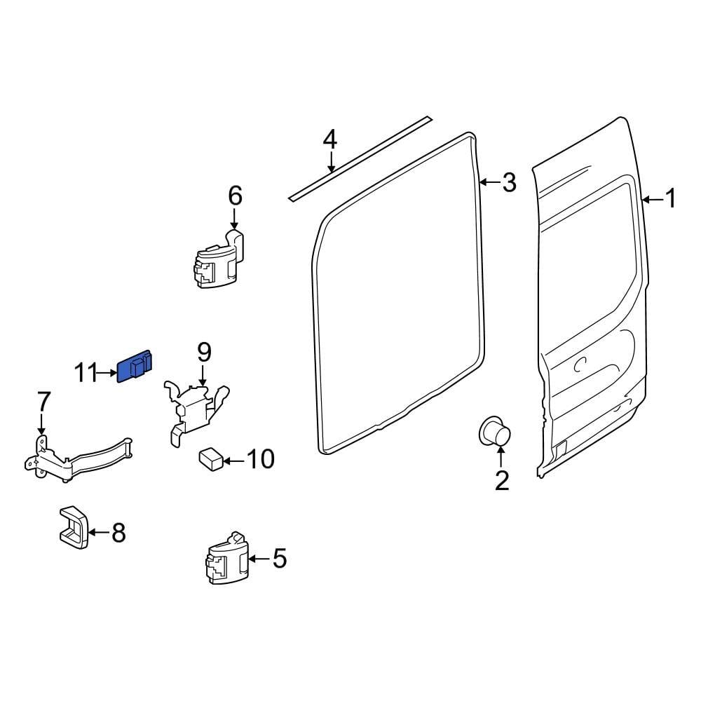 Ford OE BK3Z6123552A - Rear Right Door Check Strap