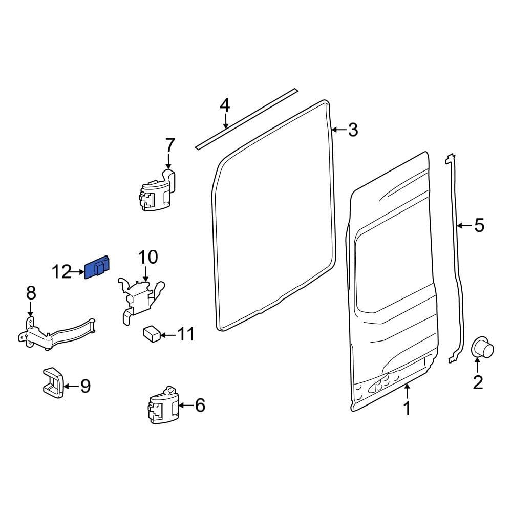 Ford OE BK3Z6123552A - Rear Right Door Check Strap