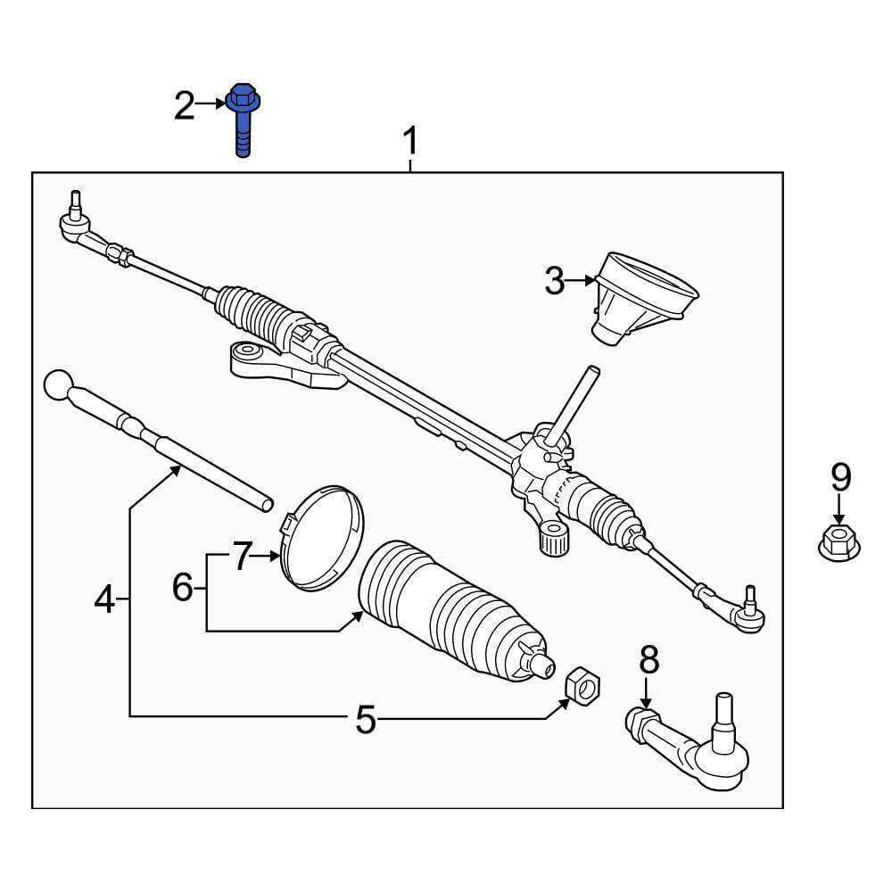 Ford OE W712486S442 Rack and Pinion Bolt