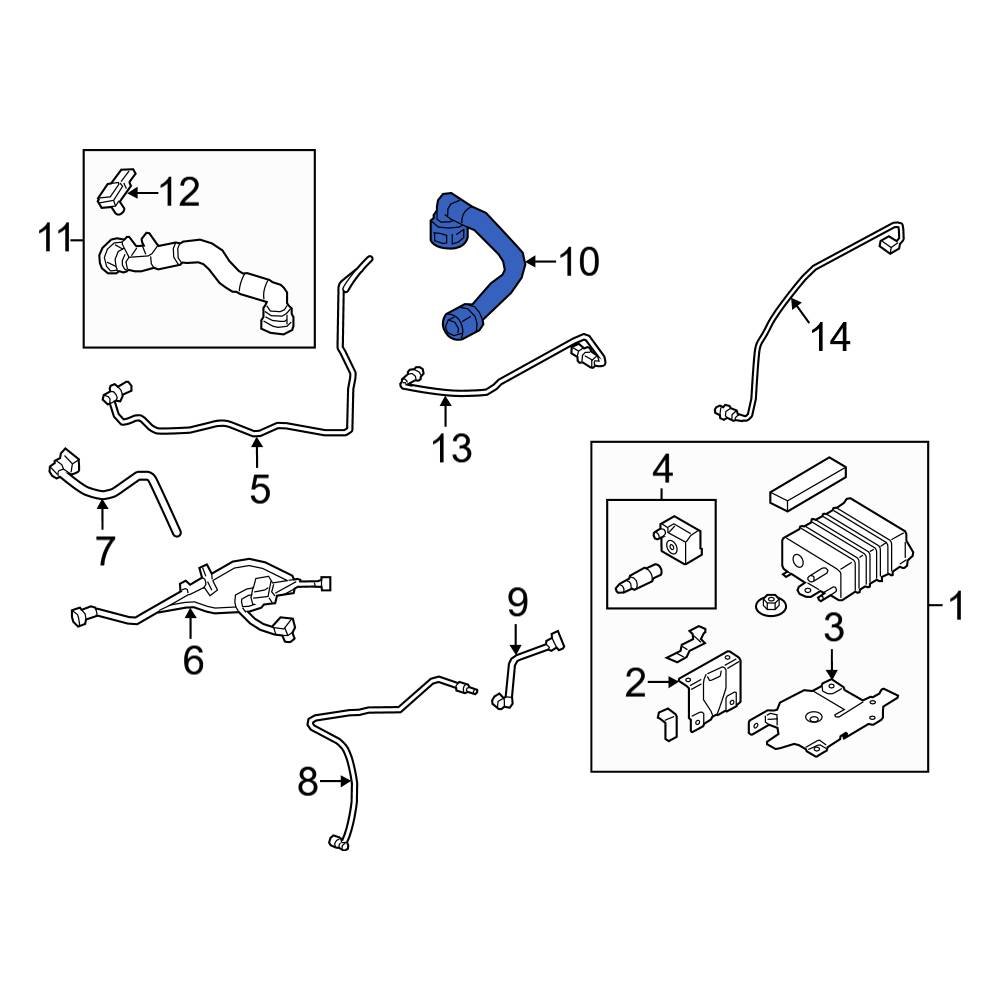 Ford OE CM5Z6A664D - PCV Valve Hose
