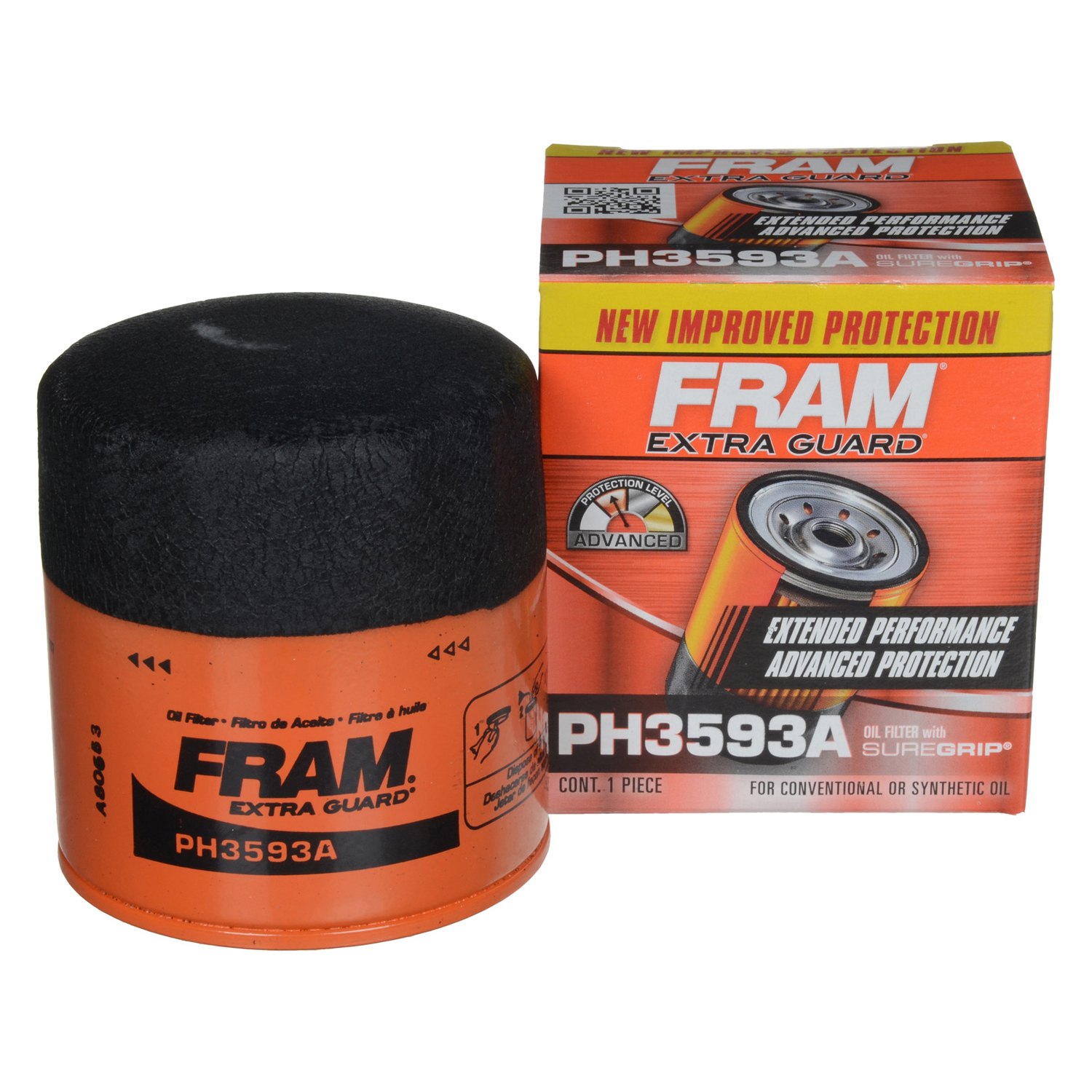 Fram Ph3593a Extra Guard Spin On Engine Oil Filter