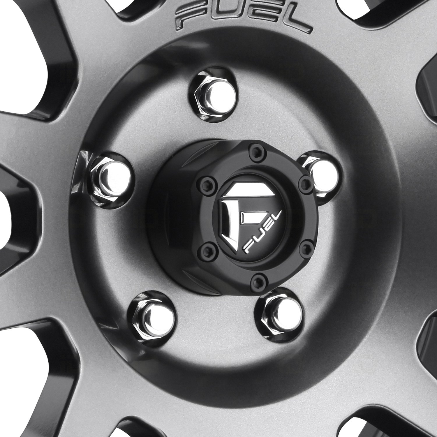 Fuel D601 Vector 1pc Wheels Matte Black With Gunmetal Face And Bead Ring Rims D