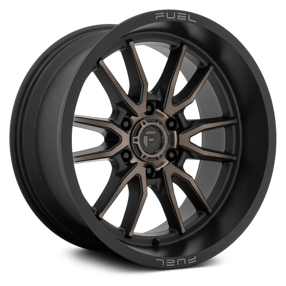 FUEL® D762 CLASH 6 Wheels - Matte Black with Machined DDT Face Rims