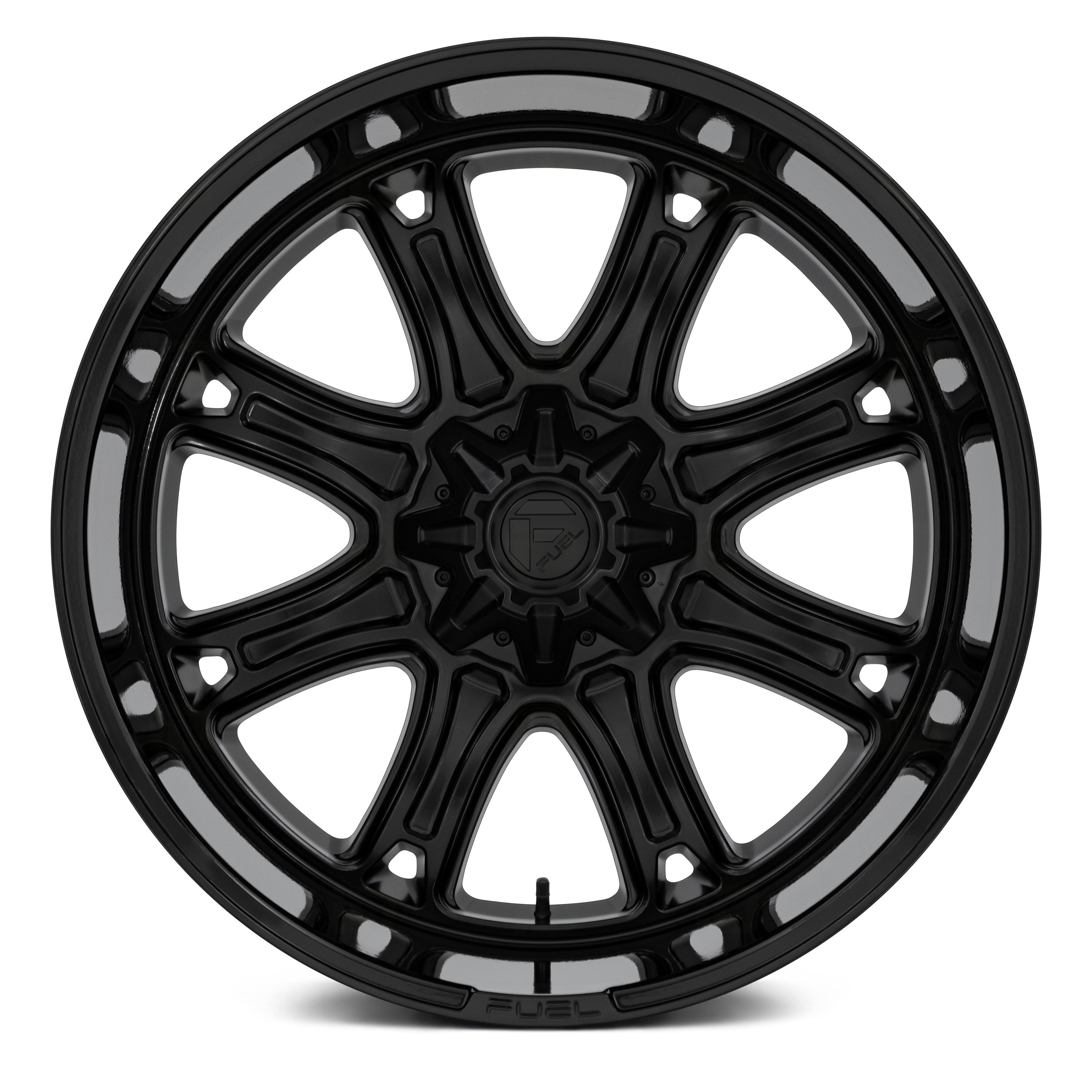 FUEL® FC853 DARKSTAR Wheels - Matte Black with Gloss Black Lip Rims